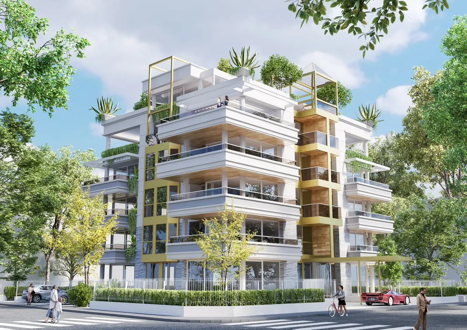 The Manhattan, Riccione – render della facciata